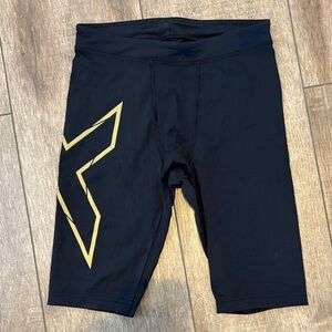 Black and Gold Athletic Shorts